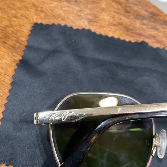 Maui Jim Hukilau Sunglasses Gold Metal/Polarized Dual Mirror Gold 52mm main image 6